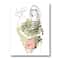 Designart - Trendy Fashion Girl - Shabby Chic Canvas Wall Art Print